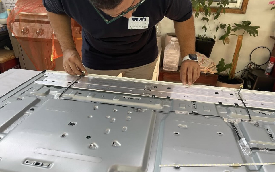 Placa electrónica de un televisor